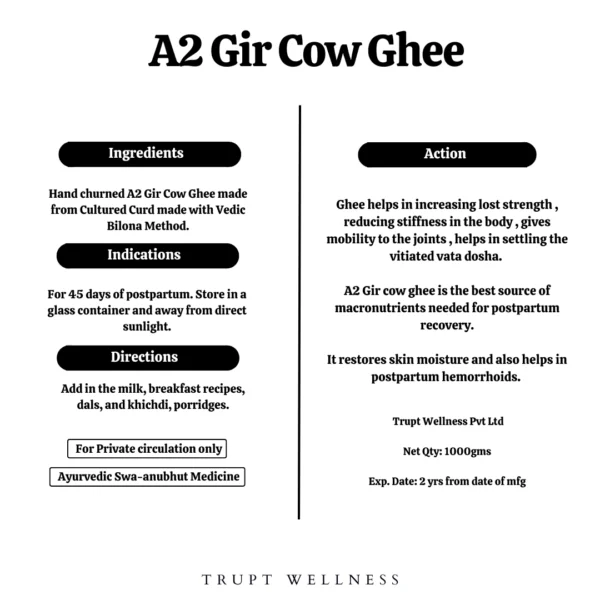 A2 Gir Cow Ghee (1Kg) - Image 6